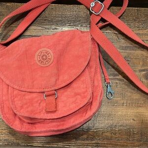 Kipling Coral  Crossbody Bag with Adjustable Strap